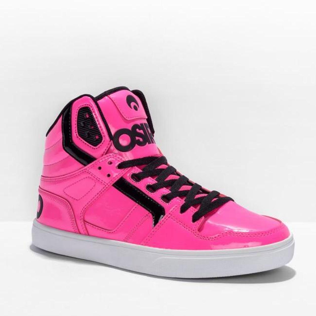 !!MAJOR ISO!! Osiris neon pink clone skate shoe size... - Depop
