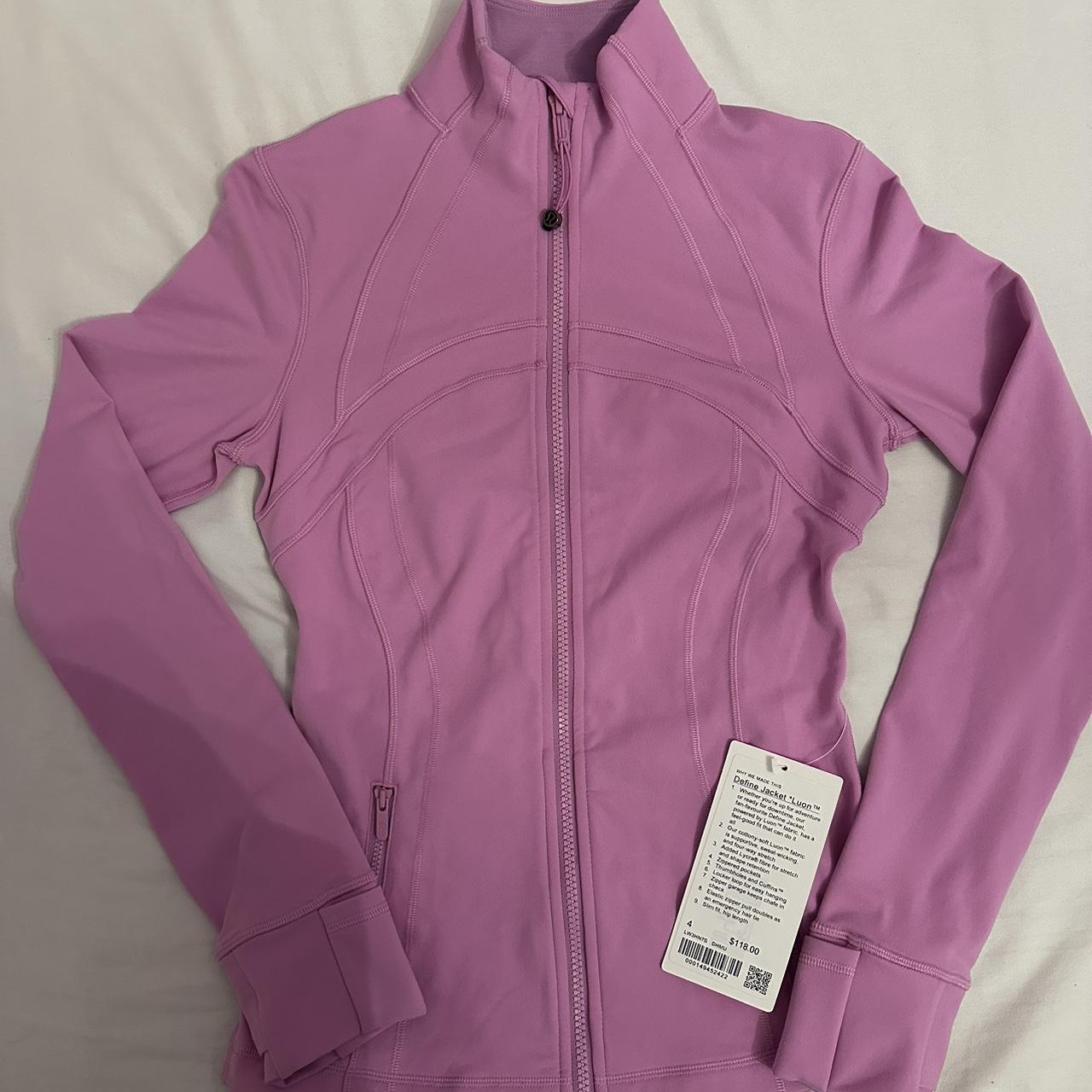 Lululemon Define jacket in dahlia mauve 🩷 BNWT Size... - Depop