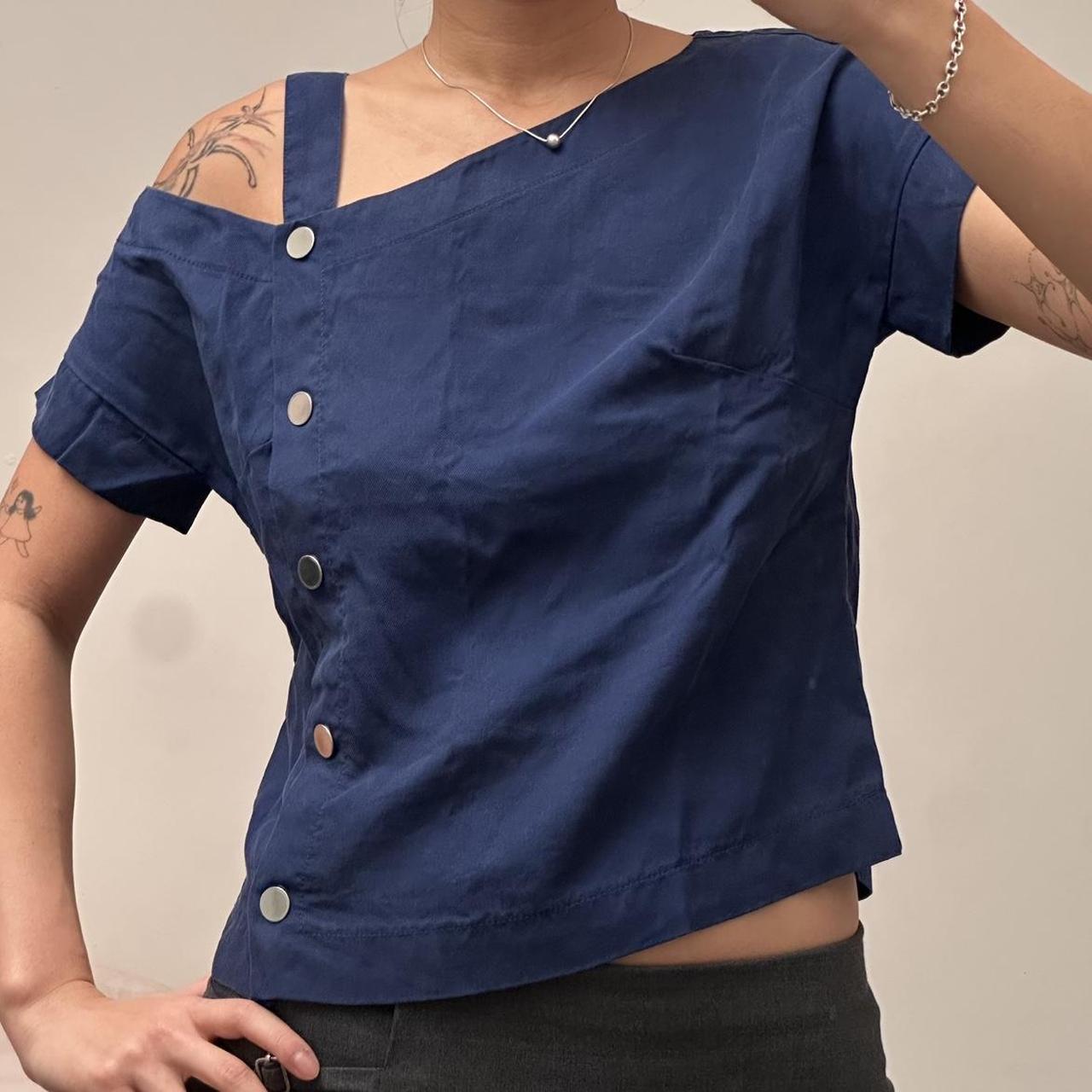 Vintage Cop Copine Tahiti top with mesh back | Depop