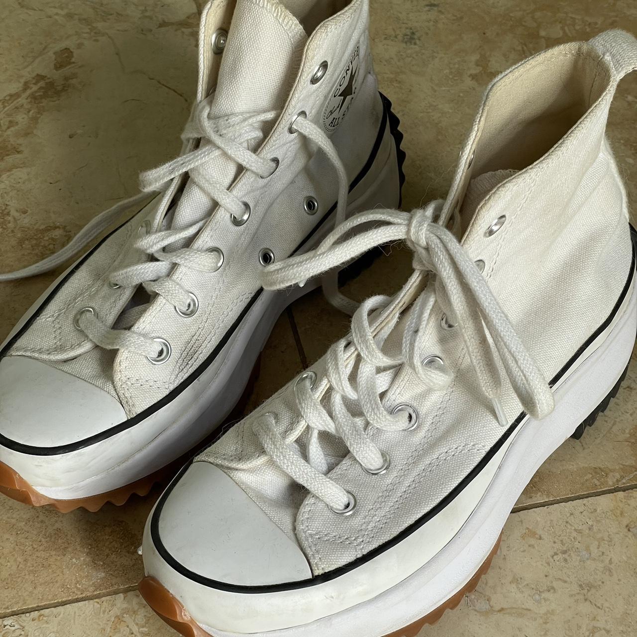 Converse Women's White Trainers | Depop