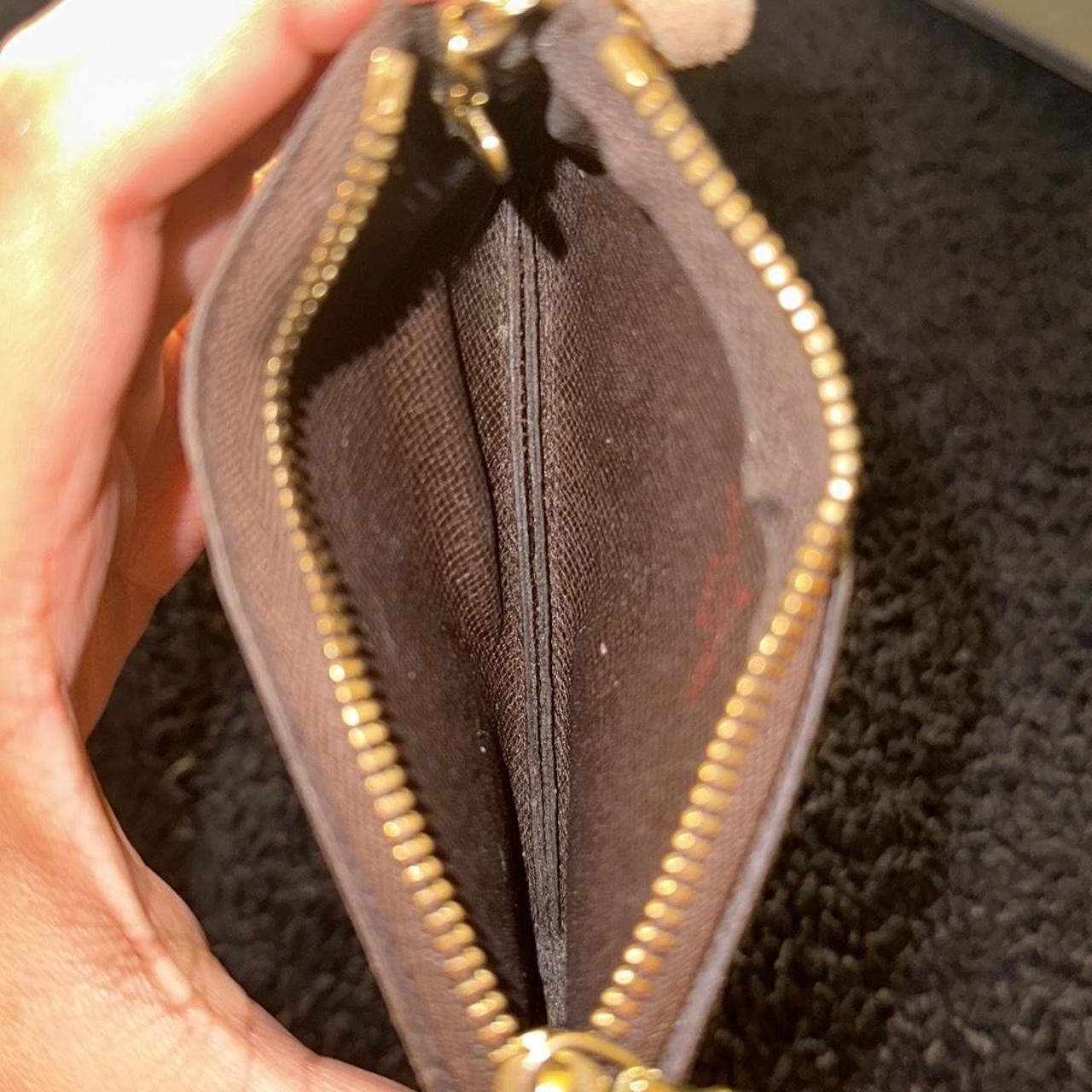 AUTHENTIC Louis Vuitton zip keychain wallet