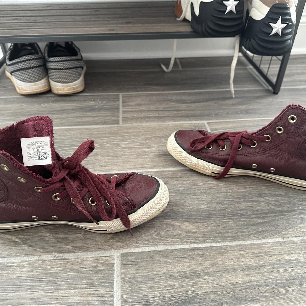 Leather converse size outlet 8 womens