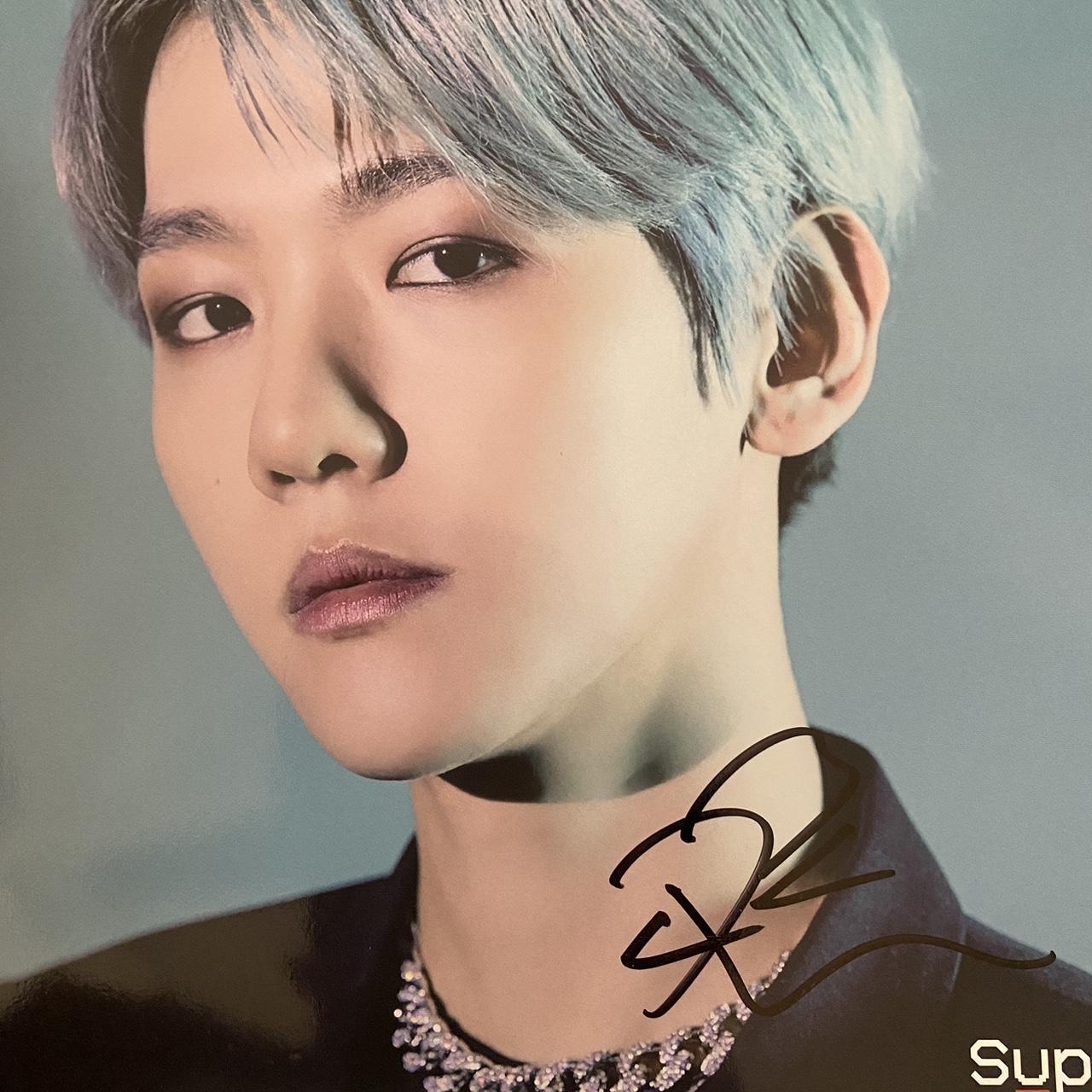 Official SuperM signed mini poster Baekhyun EXO in | Depop