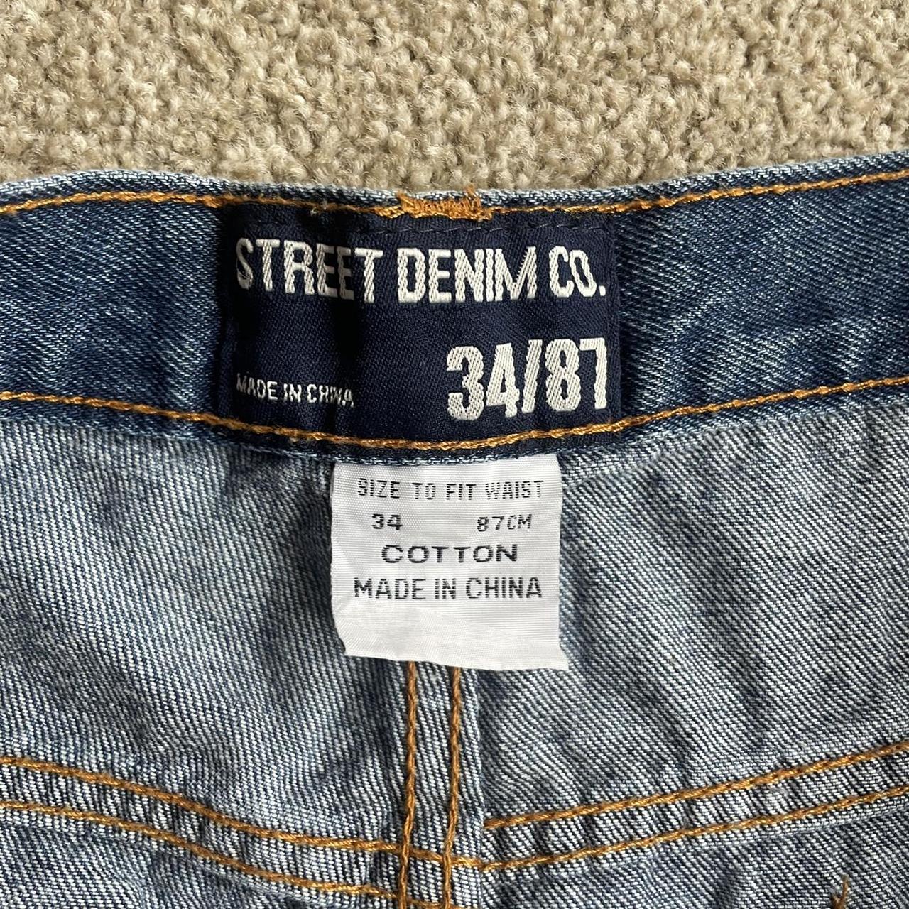 y2k dark wash jorts size 34 imo 30-32 - Depop