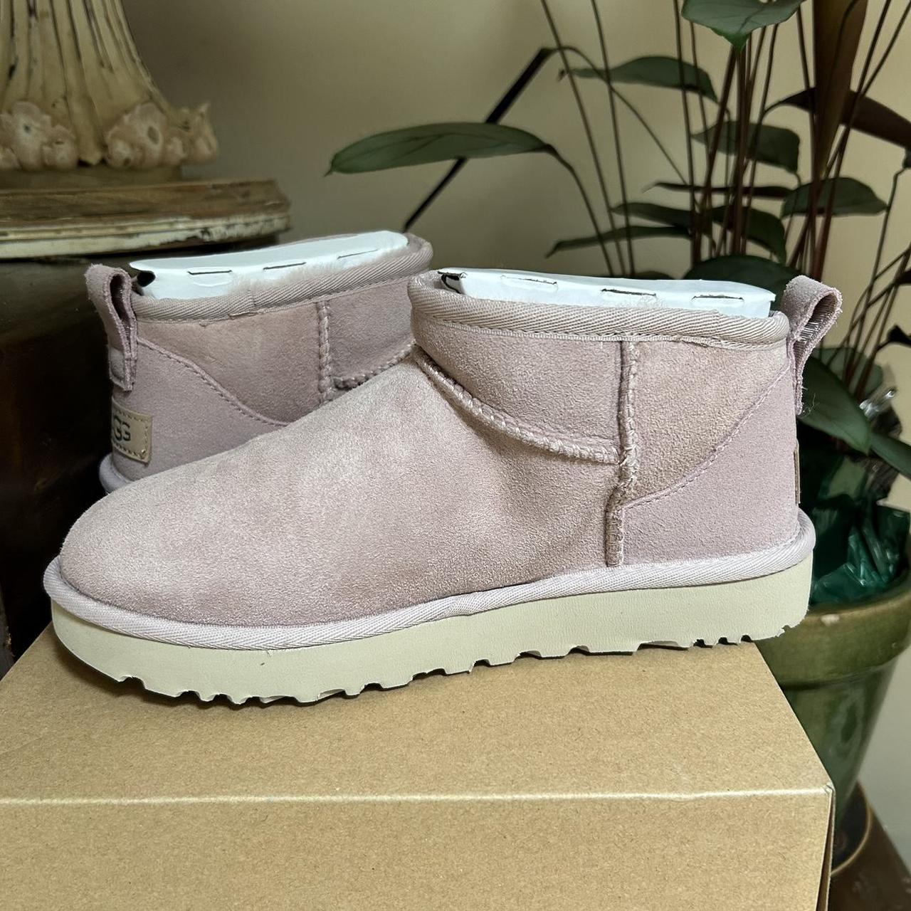 pink ultra mini brand new uggs! brand new comes with... - Depop