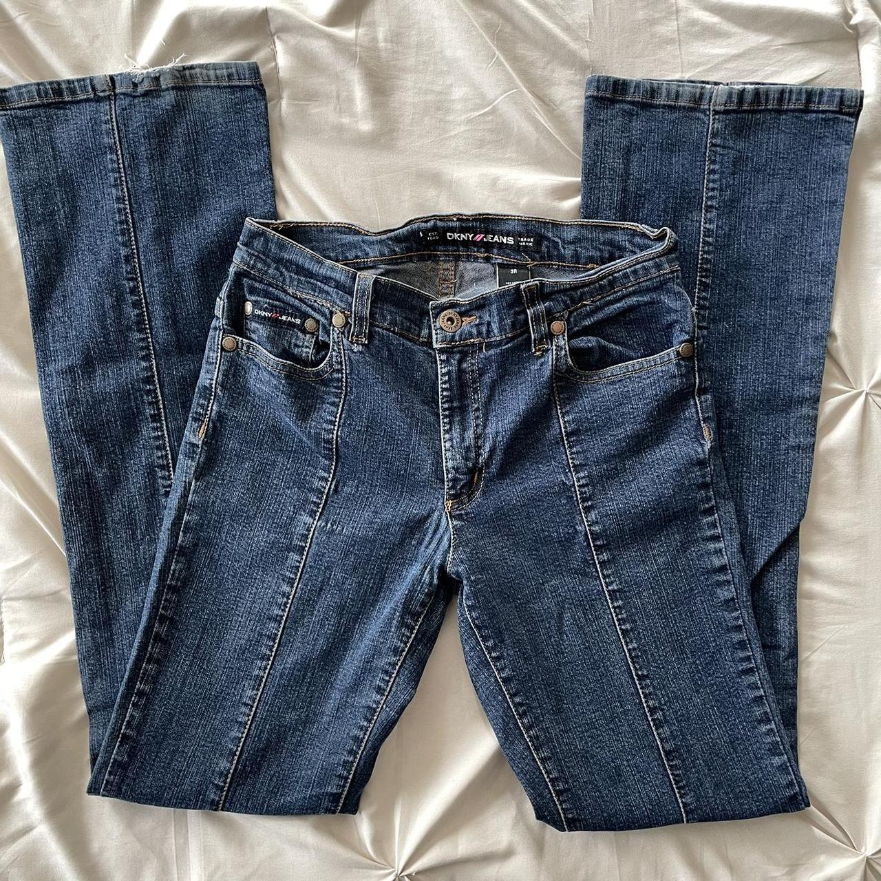 DKNY Women's Blue Jeans | Depop