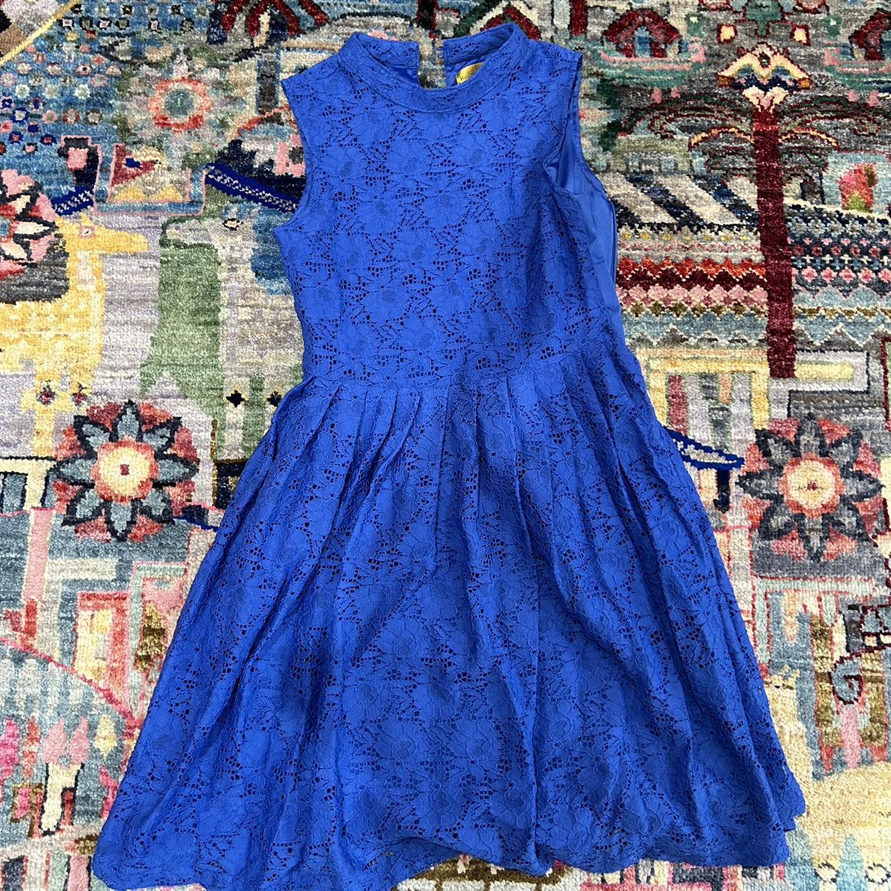 Nicole miller hotsell blue dress