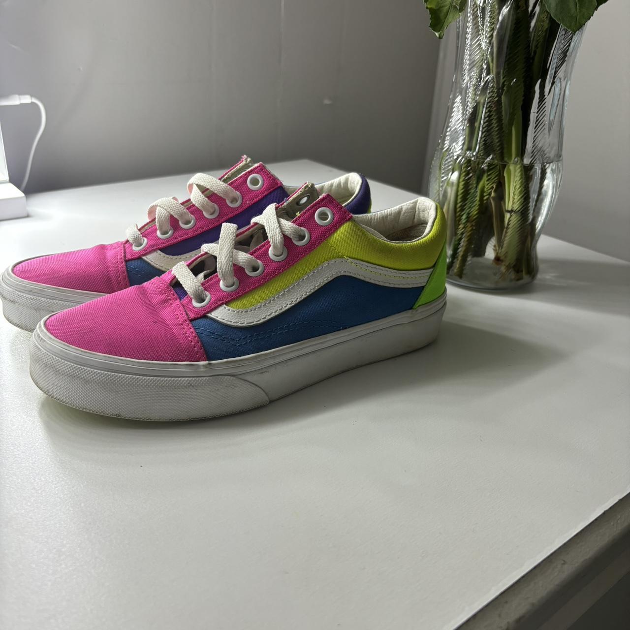 Neon color vans best sale