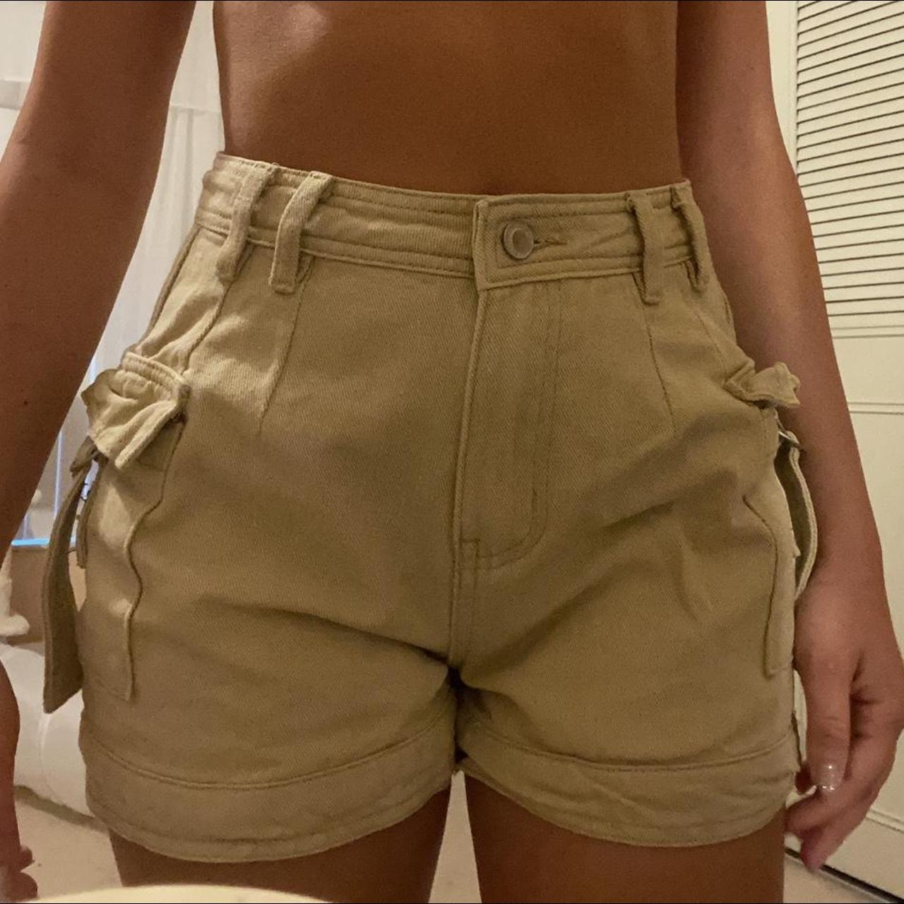 tan nike shorts