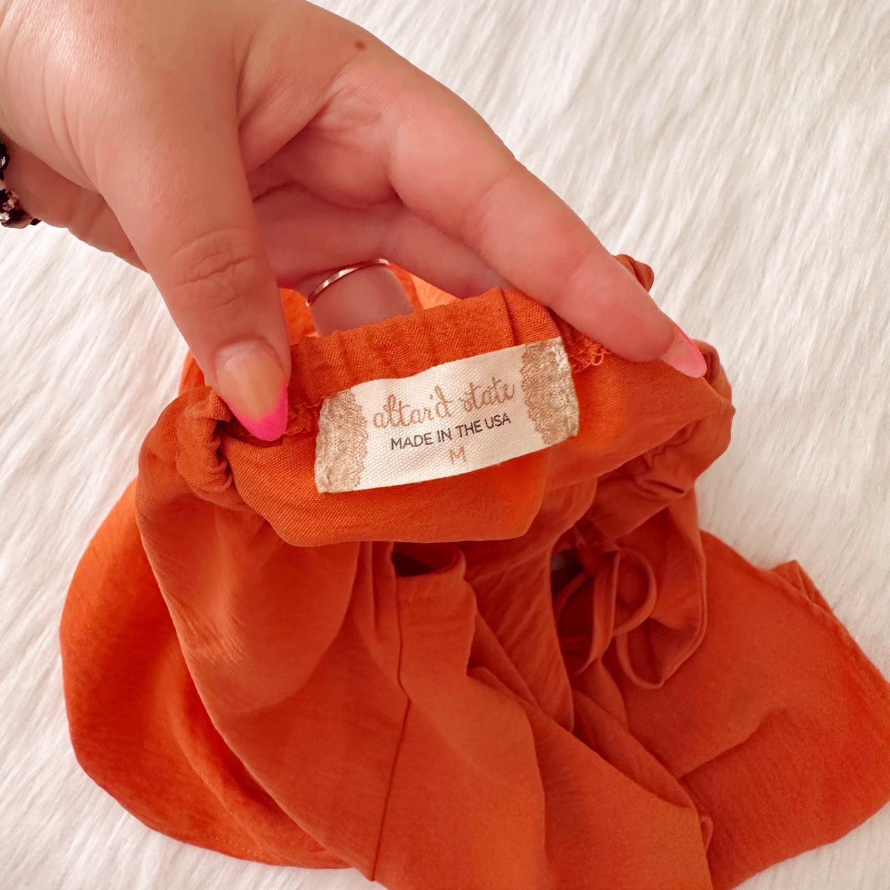 altar-d-state-women-s-orange-dress-depop