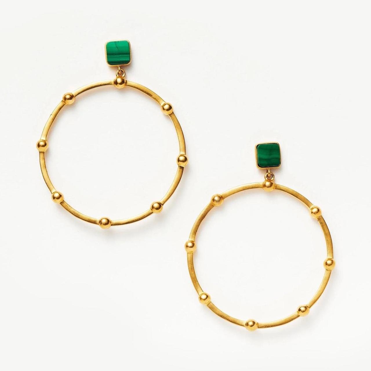 Missoma deals malachite earrings