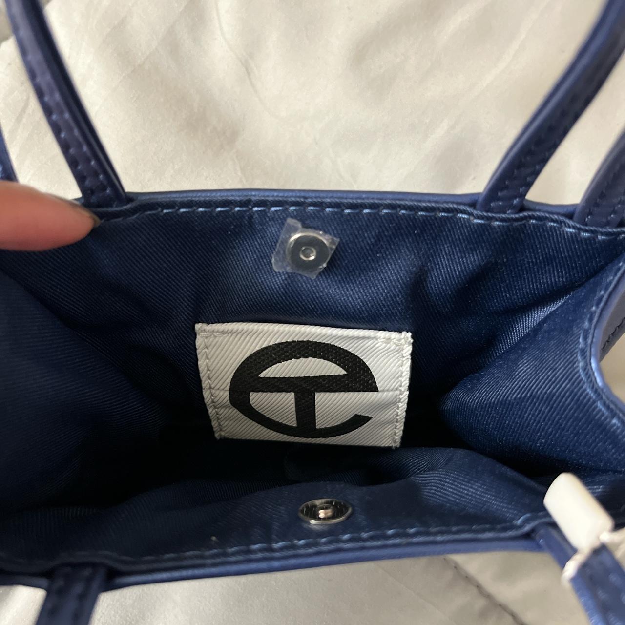 Telfar cobalt blue tote bag, size small. Never worn,... - Depop