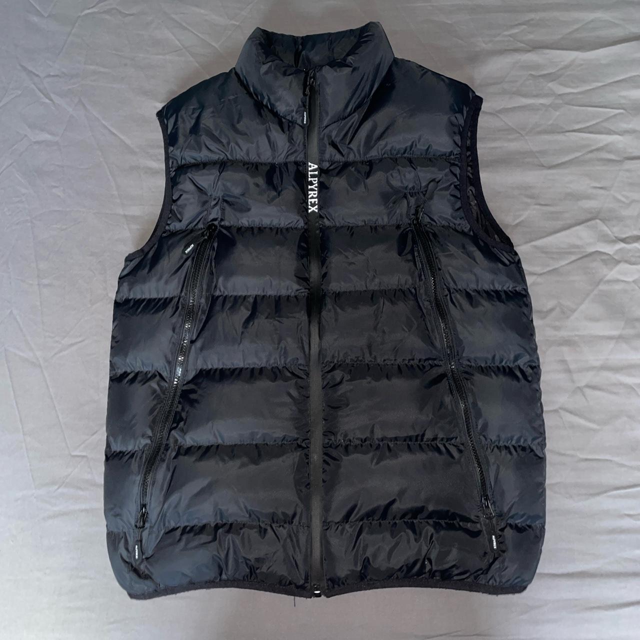 Black Alpyrex puffer jacket style gilet. Size men’s... - Depop