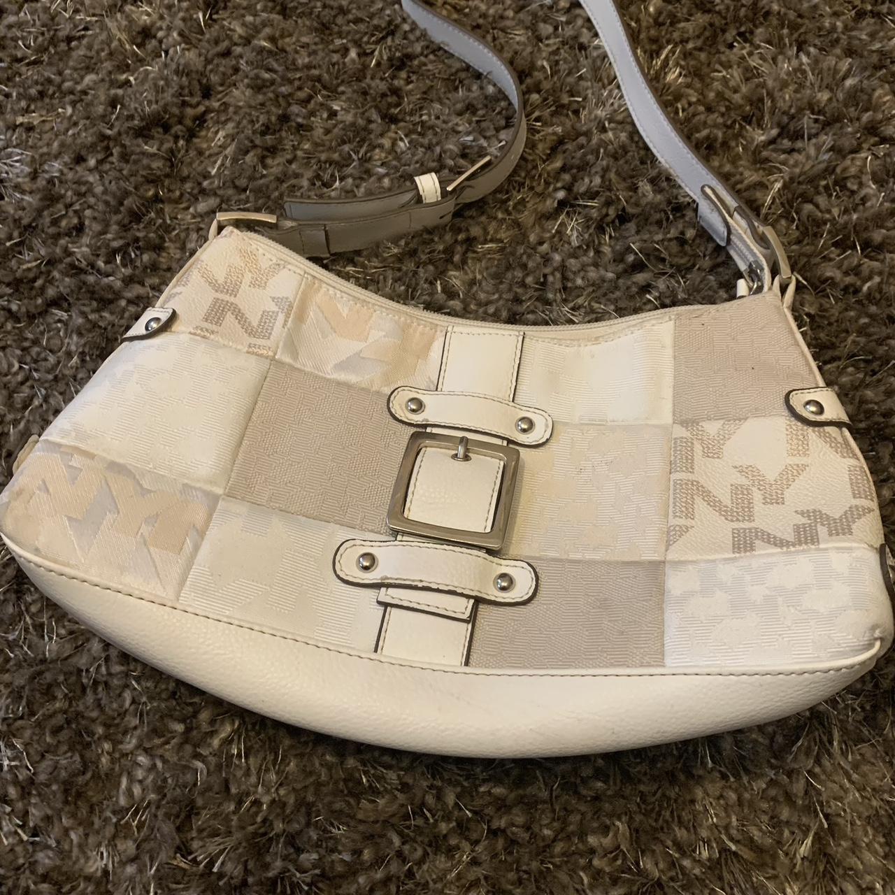 y2k New York & Company baguette bag with chain - Depop