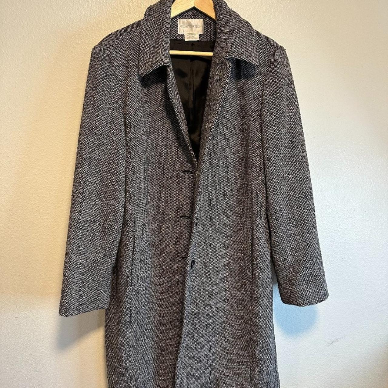 Vintage Classic Worthington Wool Blend Coat in... - Depop