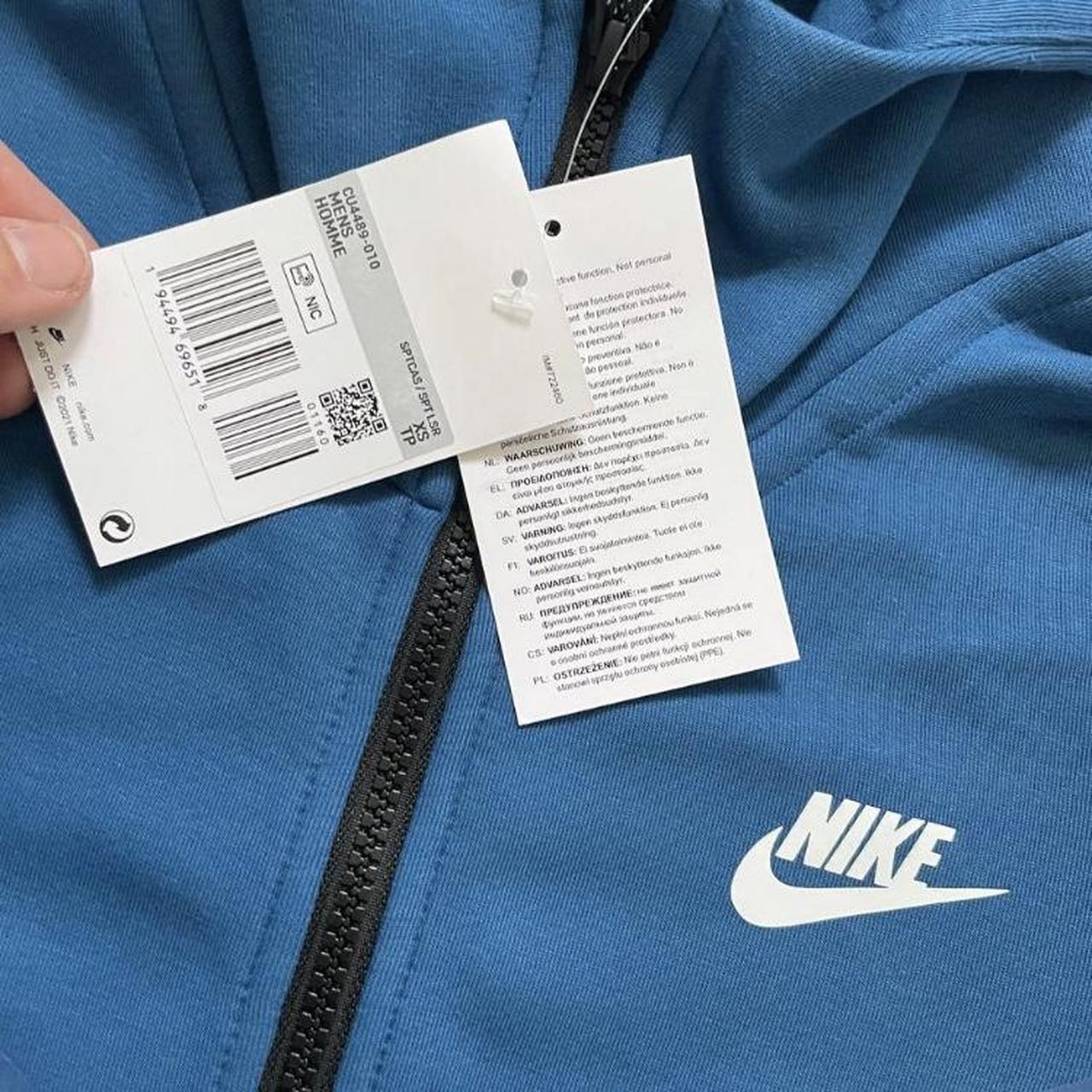 Blue Nike Tech Fleece Size Xs Size S Size L Message... Depop