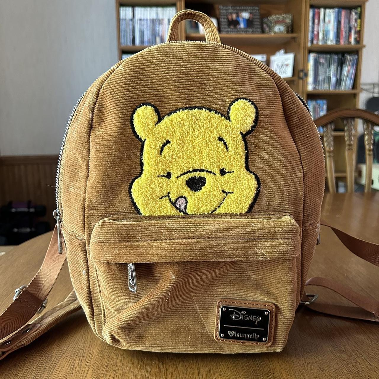 Winnie the Pooh Loungefly Corduroy fashion Backpack RARE