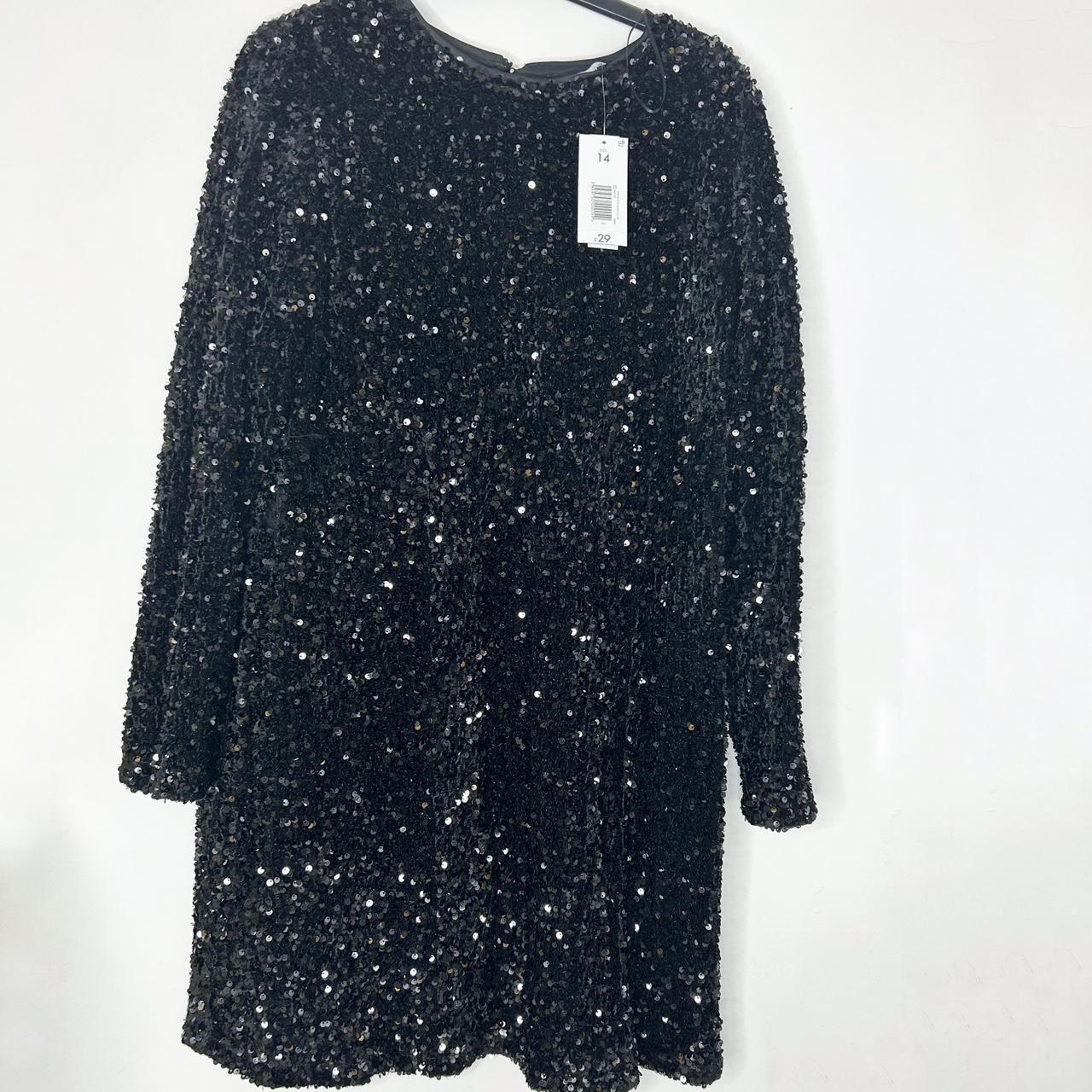 Matalan Ladies Black Sequin Dress size 14! * Brand:... - Depop