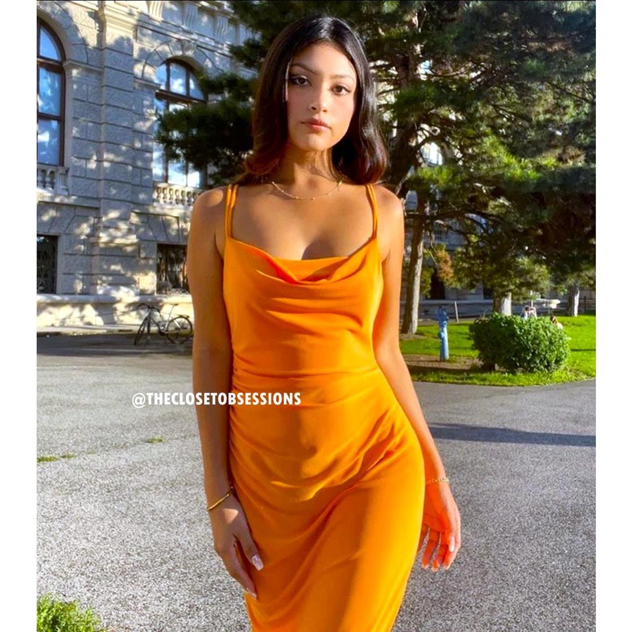 Imperia Asymmetric Dress 新品・ハンガー・タグ付 ZARA NEW WOMAN ASYMMETRIC PRINT MIDI DRESS XS-L 2901/253/330