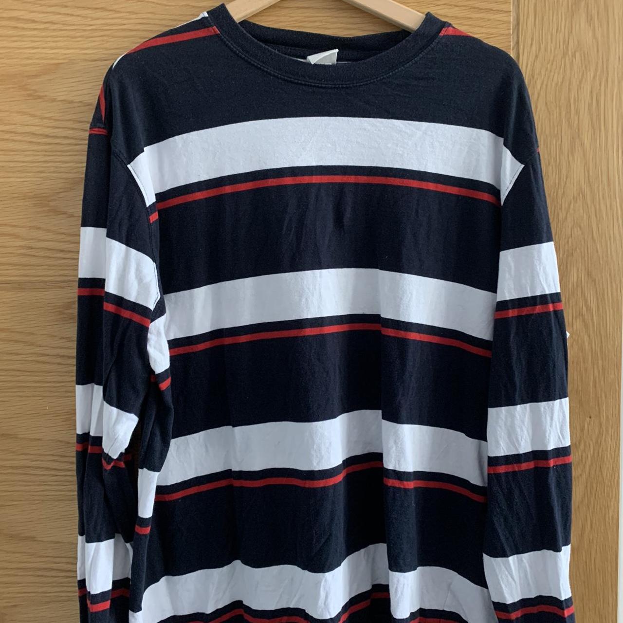 OFFERS WELCOME. H&M Black and white stripe long... - Depop