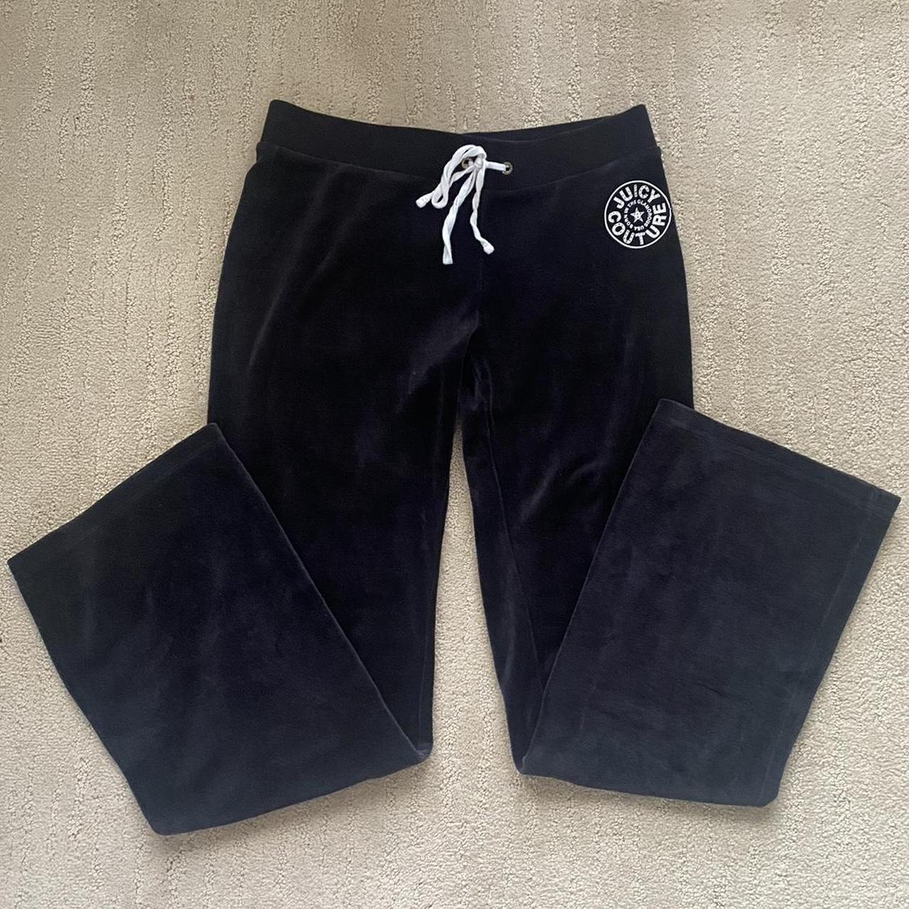 juicy couture velour track flare pant size:... - Depop