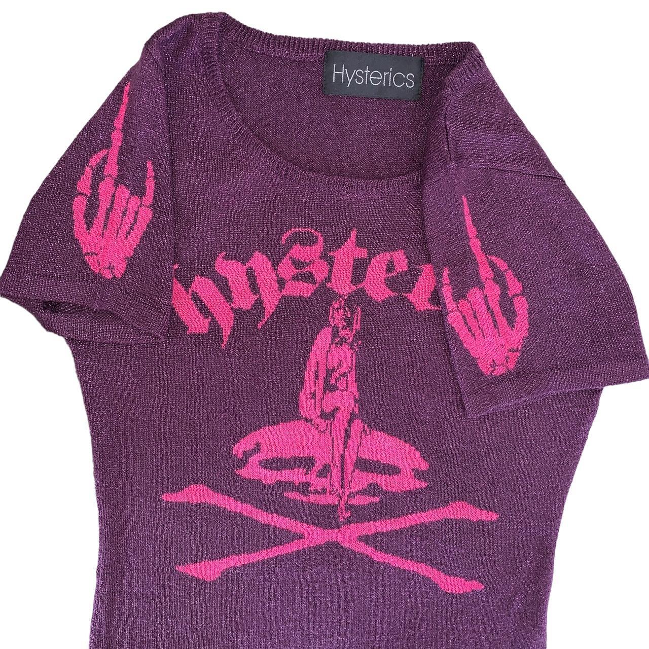 Vintage 90s Hysteric Glamour knit skull and pinup...