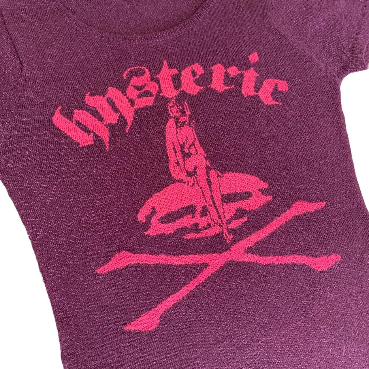 Hysteric Glamour Women's Pink and Purple Jumper | Depop