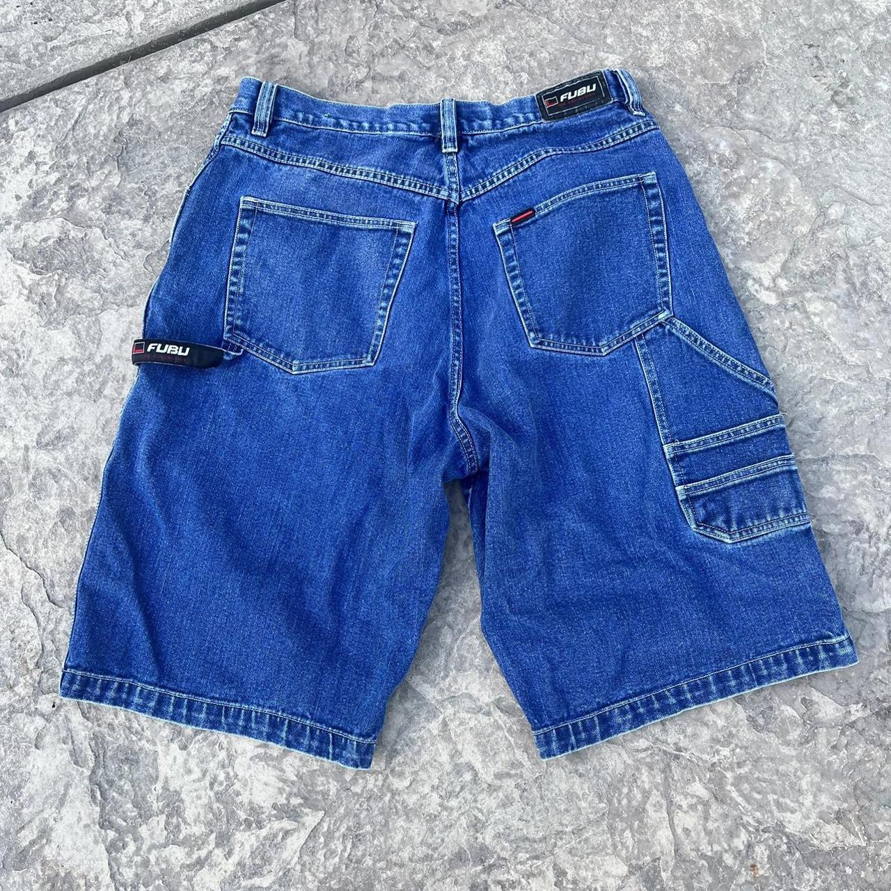 FUBU Men's Blue Shorts | Depop