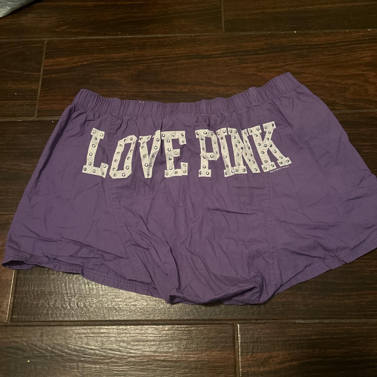 00s victoria secret purple full length love pink - Depop