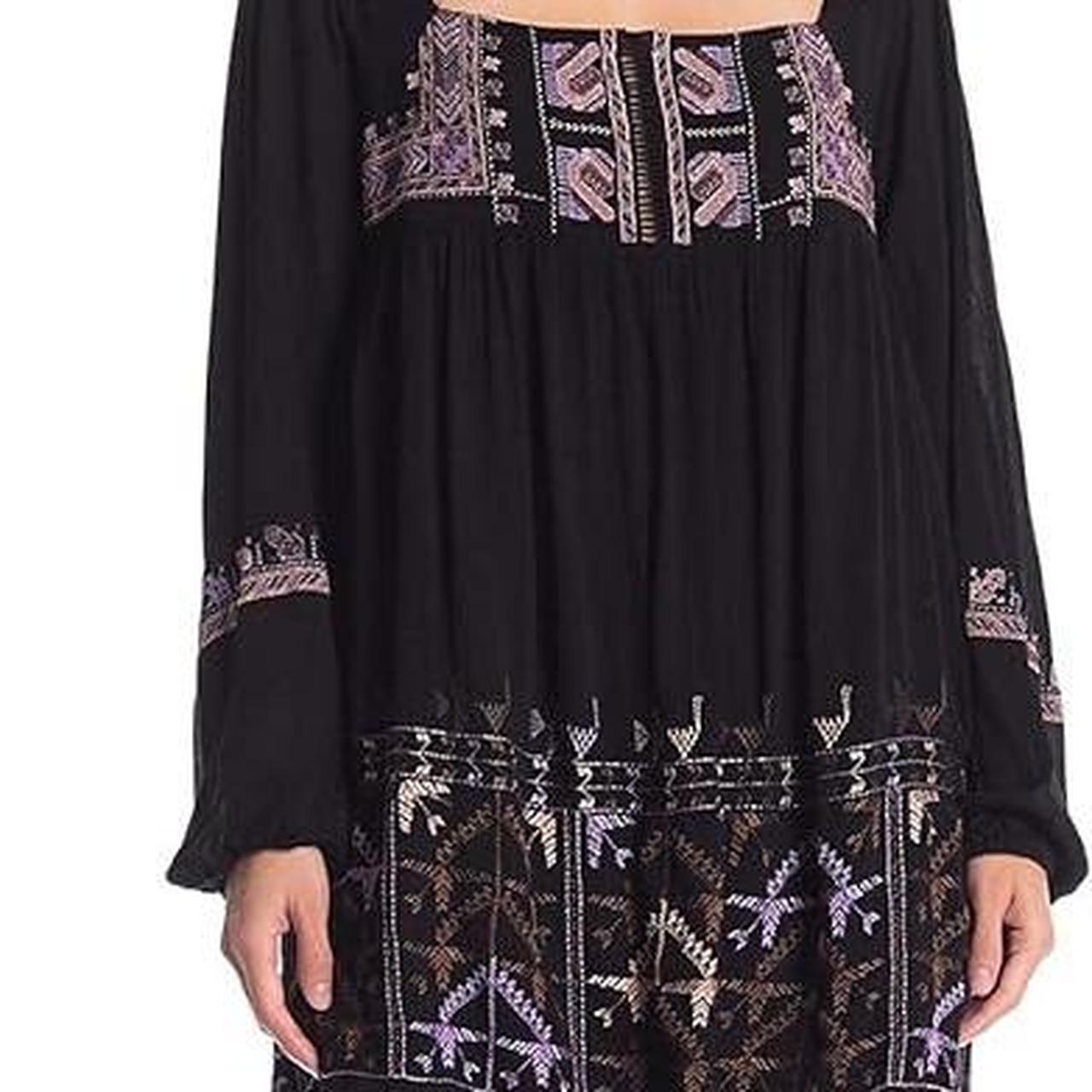 Free People Rhiannon Embroidered Mini tunic long