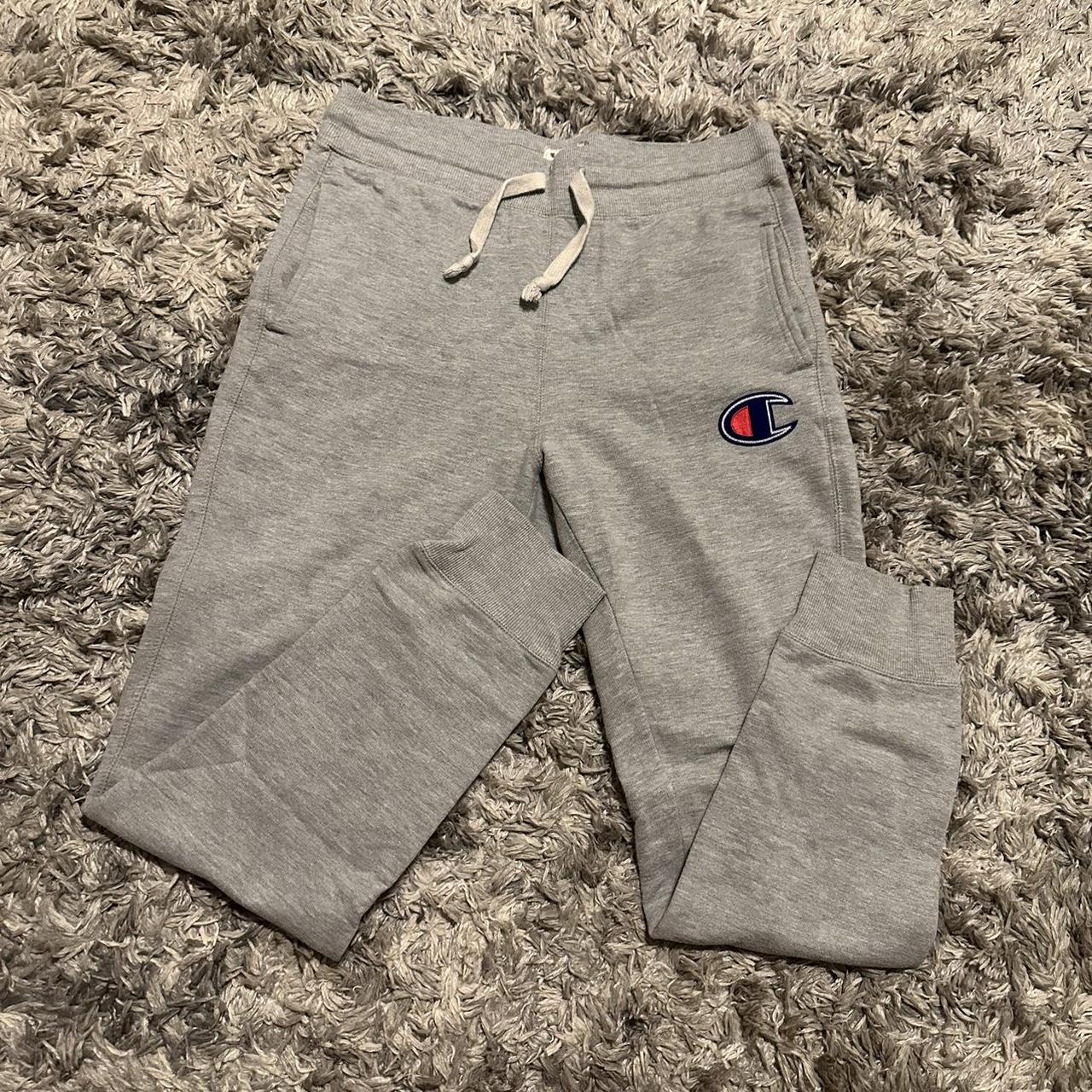 Champion sweatpants hot sale silver