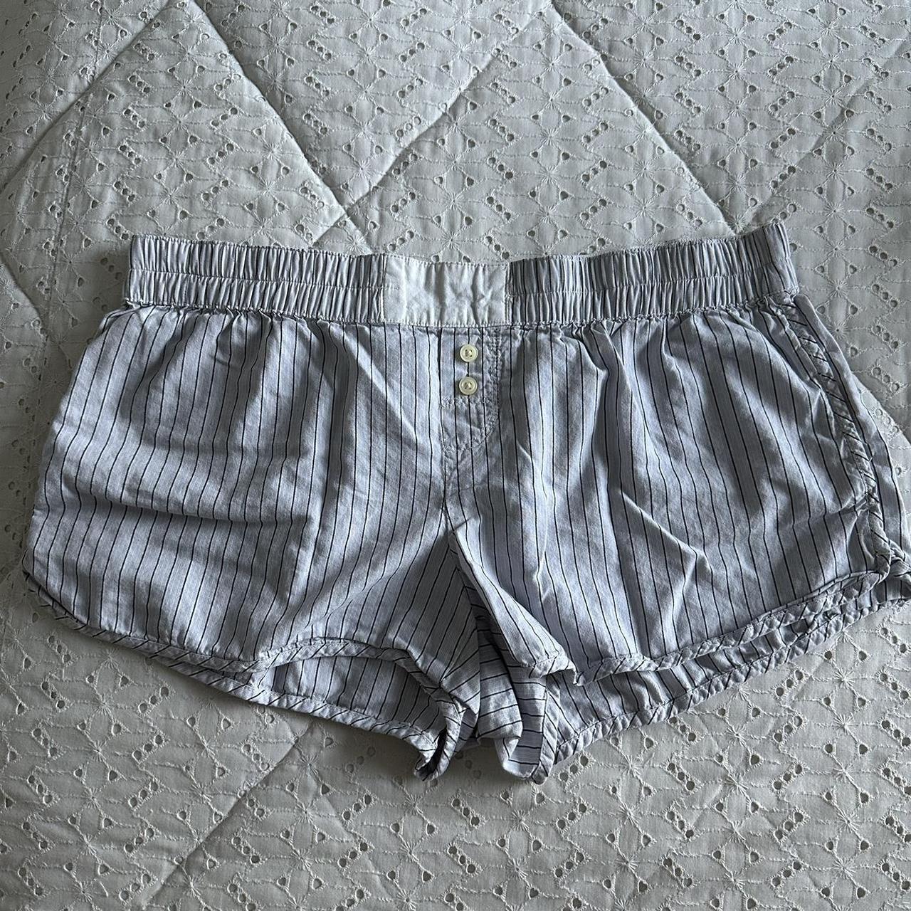 gap pajama mini shorts • gap body size small s can... Depop
