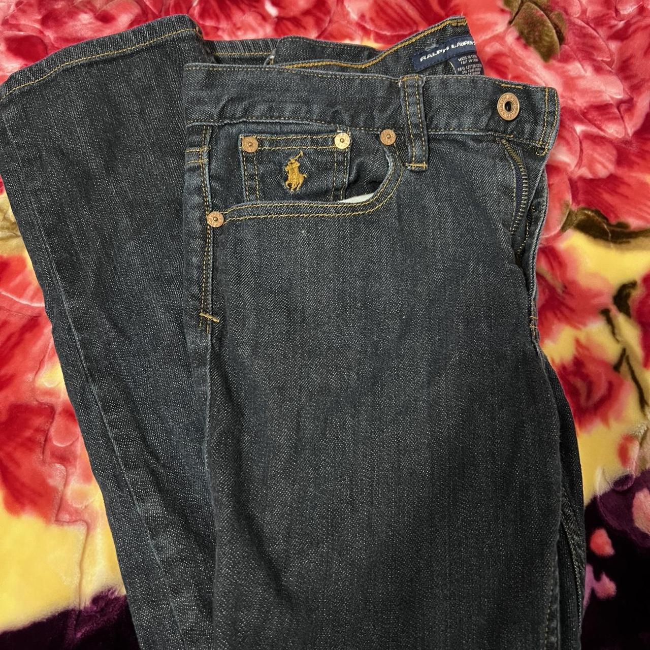 Polo Ralph Lauren Women's Navy and Blue Jeans | Depop