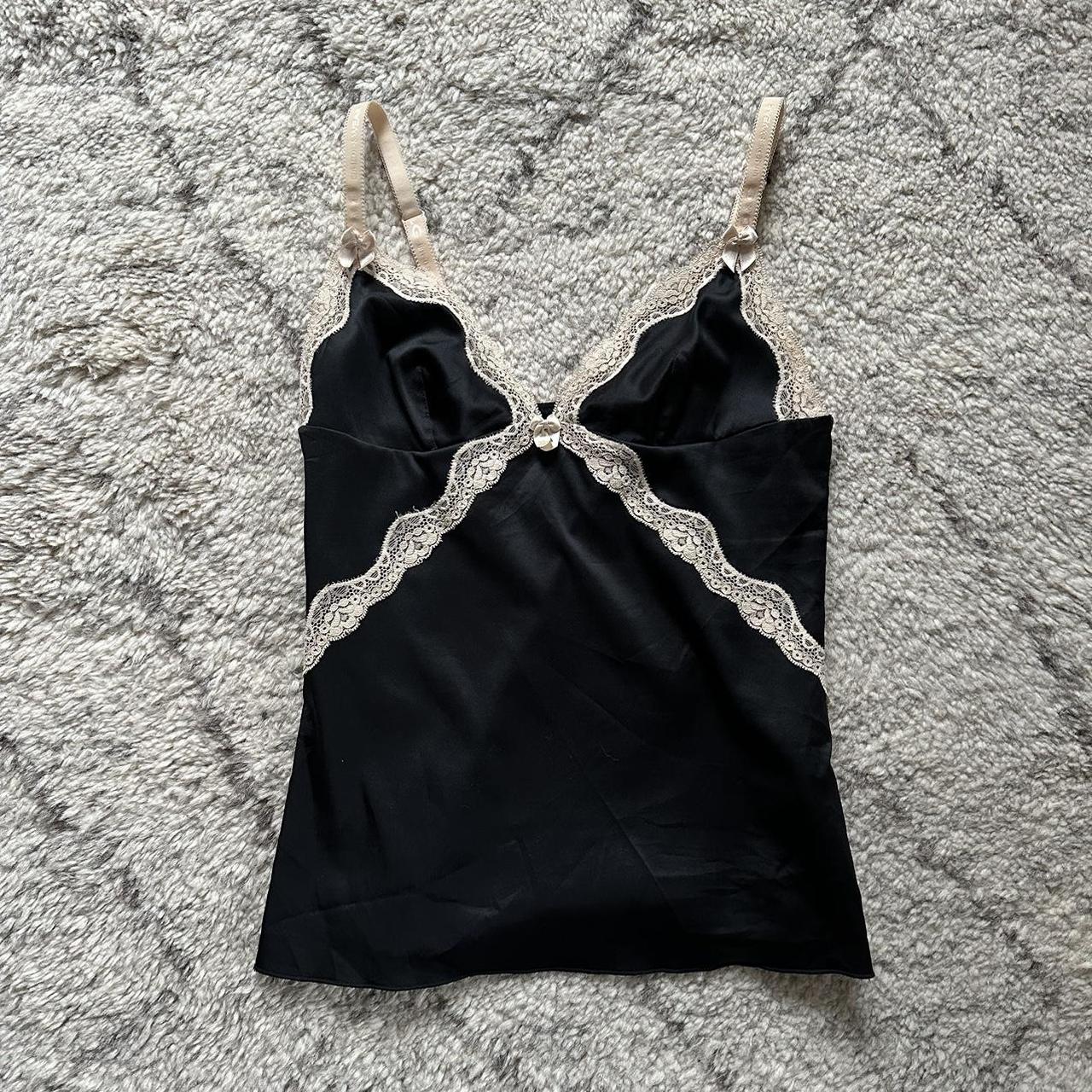 Silk Lace Camisole Black