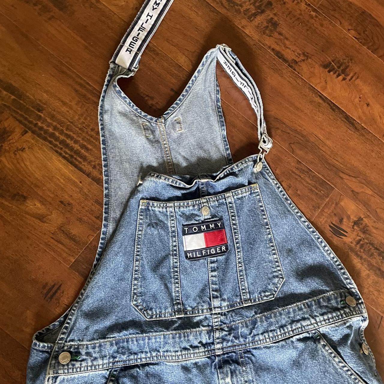 Tommy Hilfiger Men's Blue Dungareesoveralls Depop