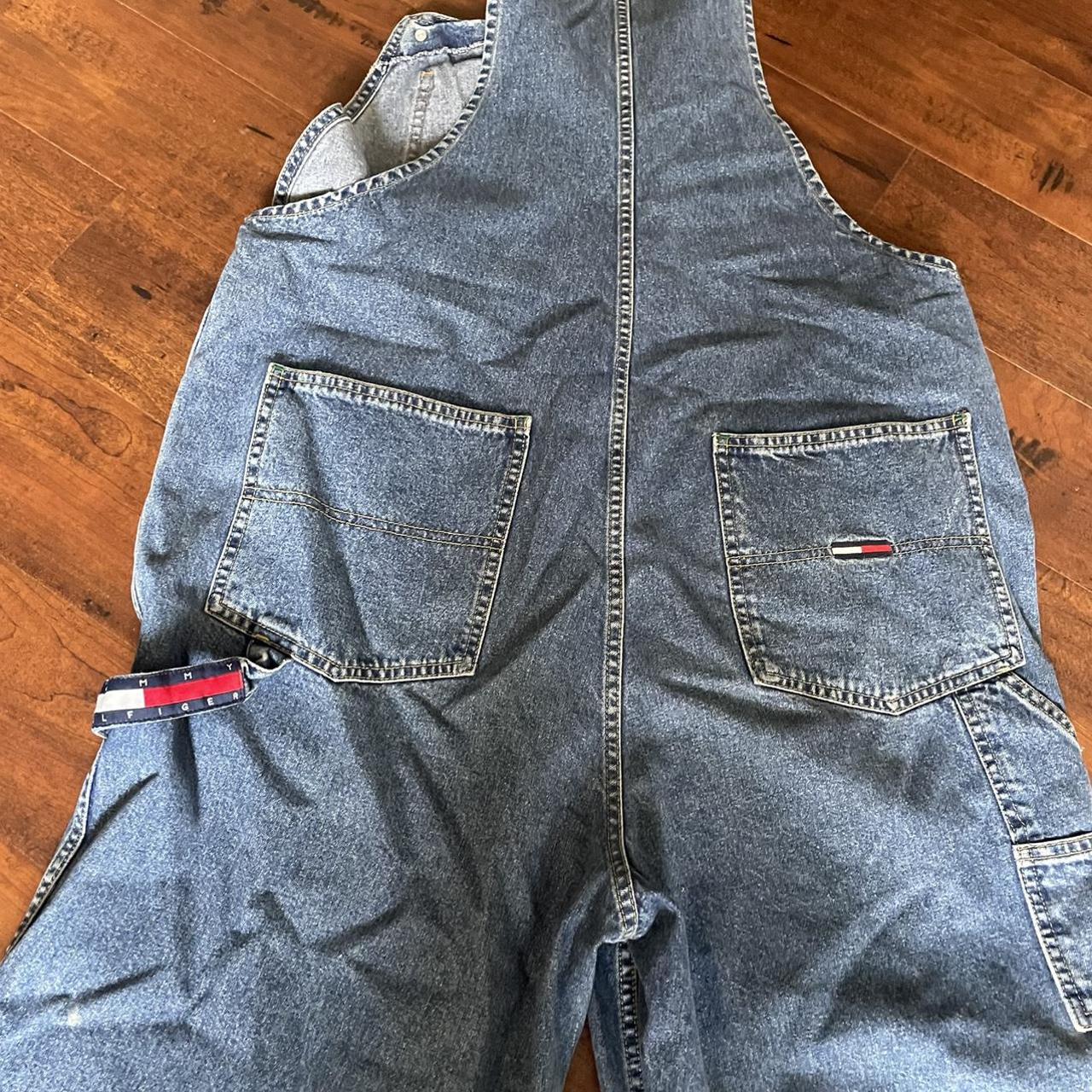 Tommy Hilfiger Men's Blue Dungareesoveralls Depop
