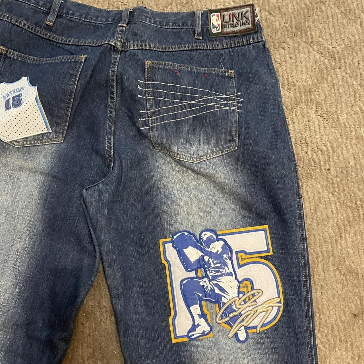 Vintage NBA Unk Official Patch Jeans These jeans are - Depop