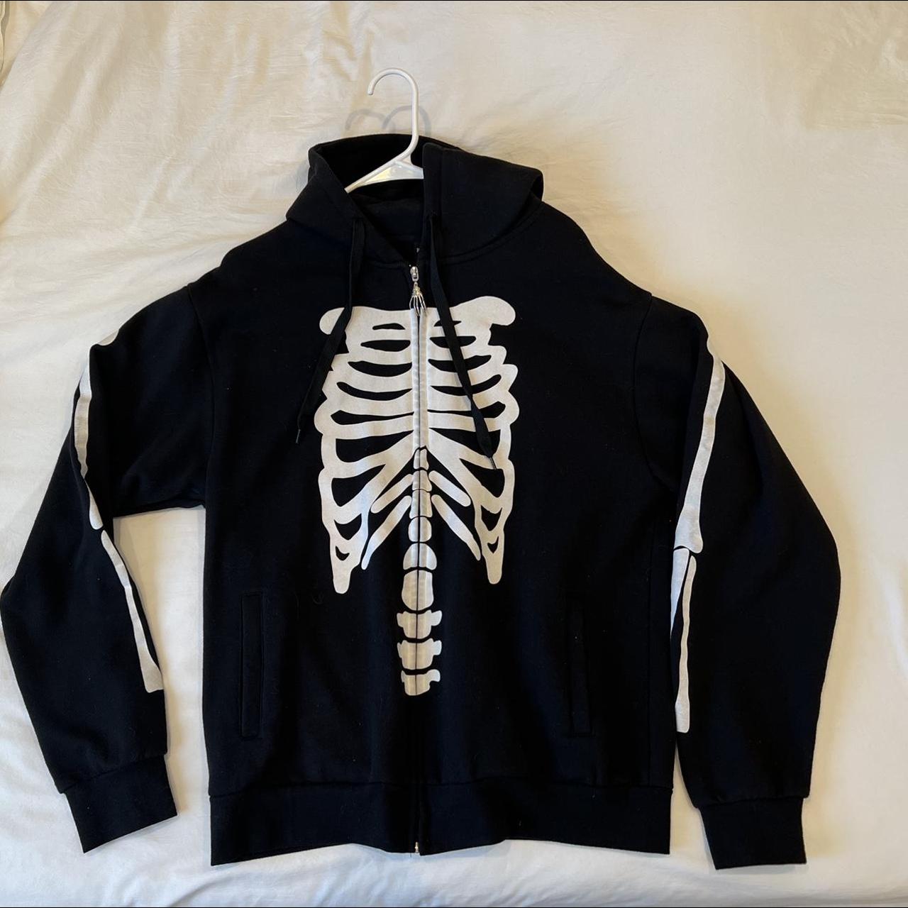 Phoebe Bridgers Skeleton zip up hoodie 🦇 Comfy mid... - Depop