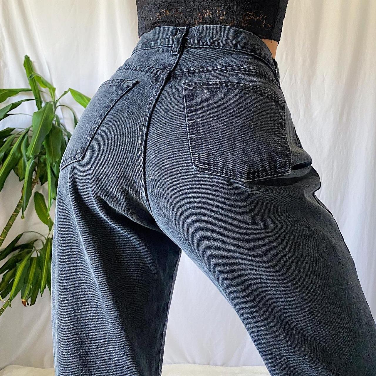 Vintage 90s Black Rockies Jeans / High Rise Denim / Mom Jeans 