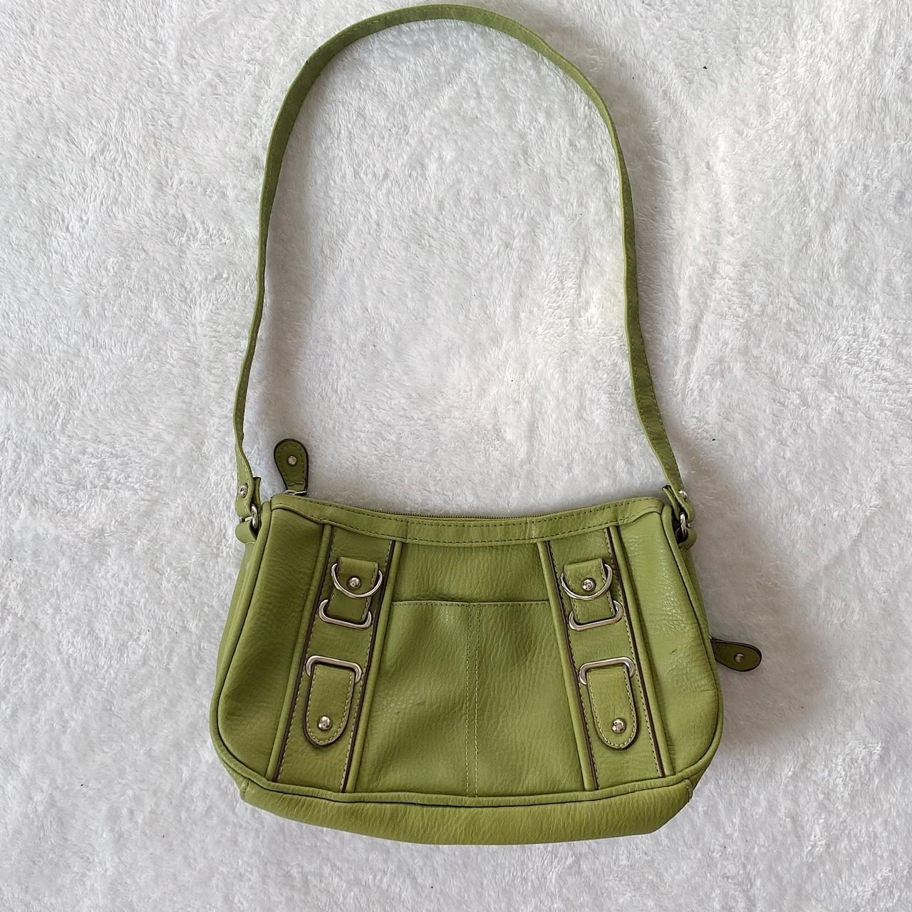 Green Y2k Cargo Leather Mini Purse 🌱 Super cute Y2k... - Depop