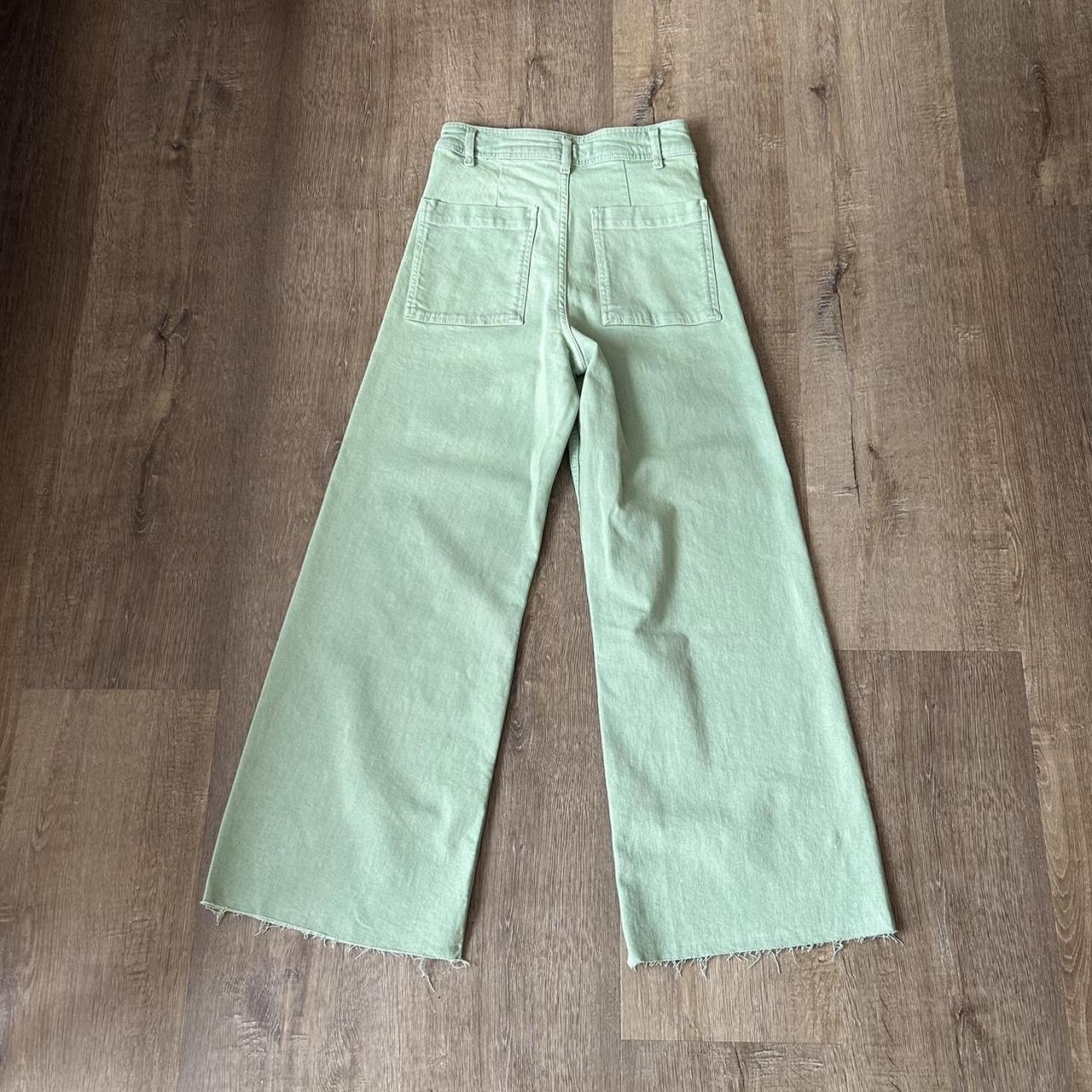 ⭐️ZARA highwaisted mint green denim jeans⭐️ Size... Depop