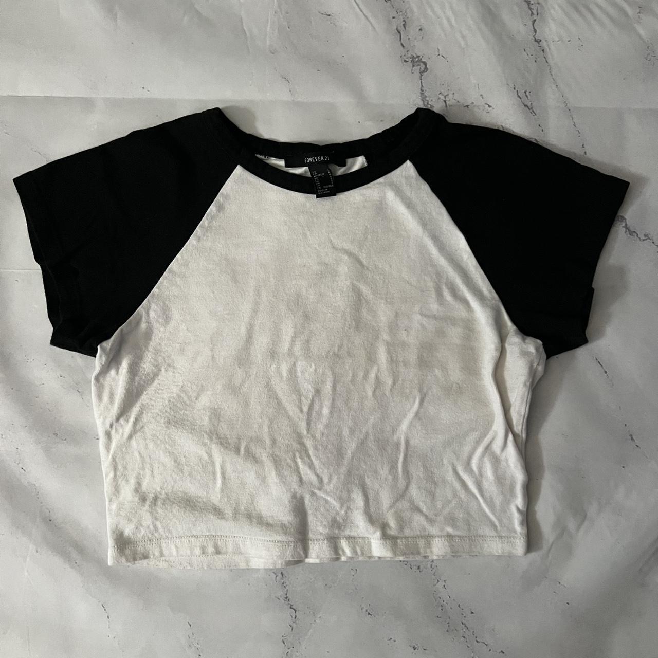 Black & White Baseball Tee