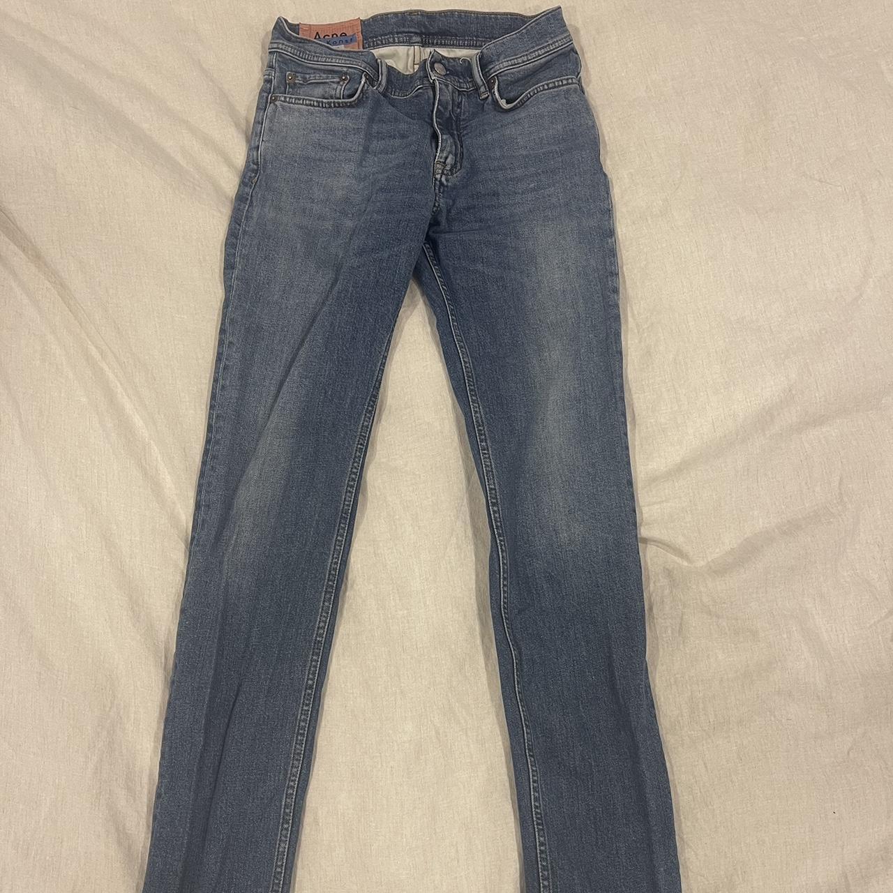 Acne jeans North mid blue, slim jeans Size on tag... - Depop