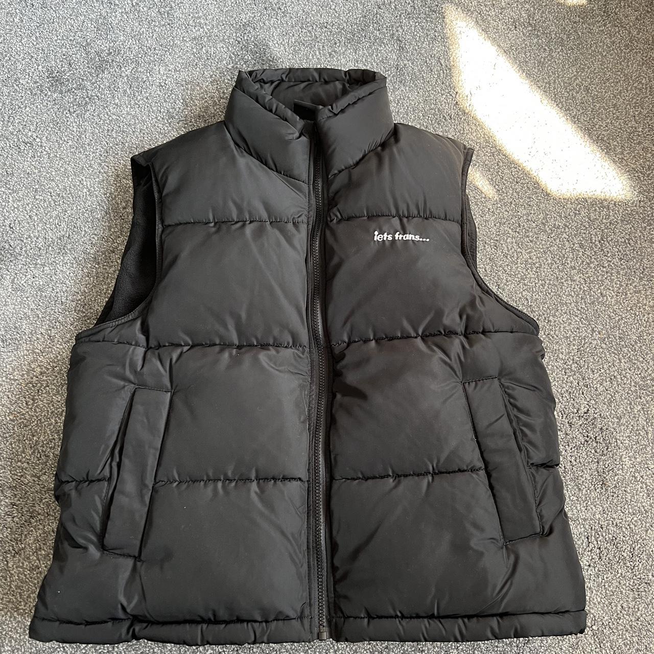 Iets Frans black puffer vest size medium Brand new... - Depop