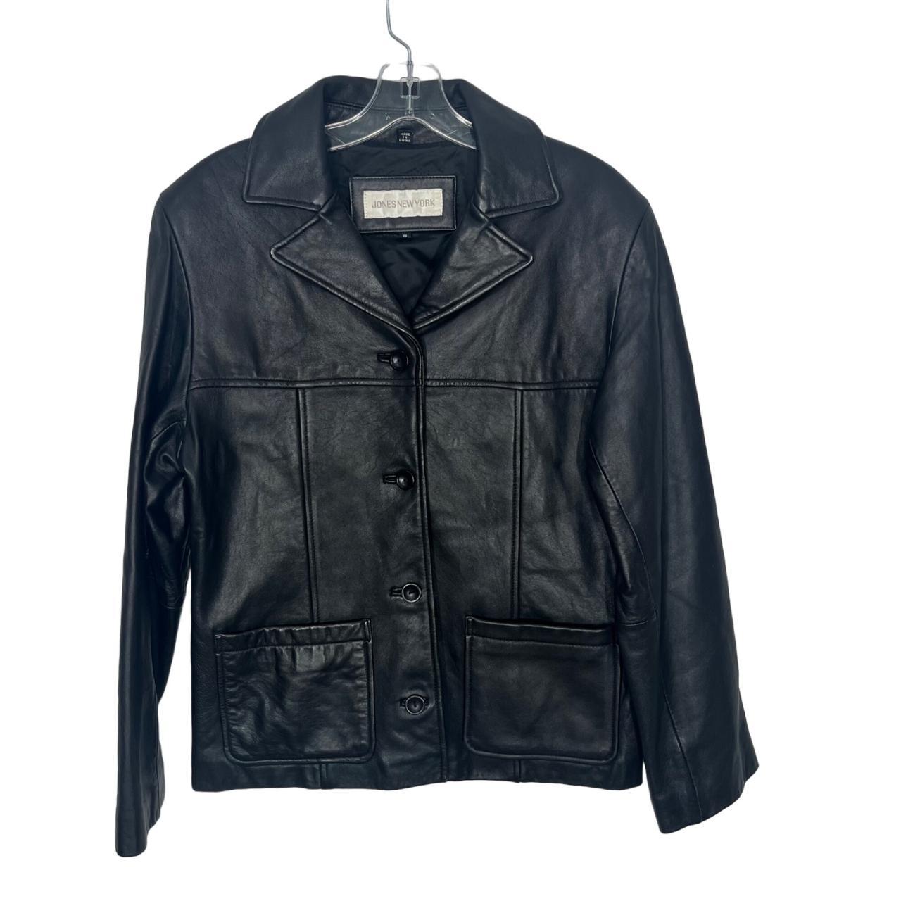 Jones new york women's leather jacket hotsell