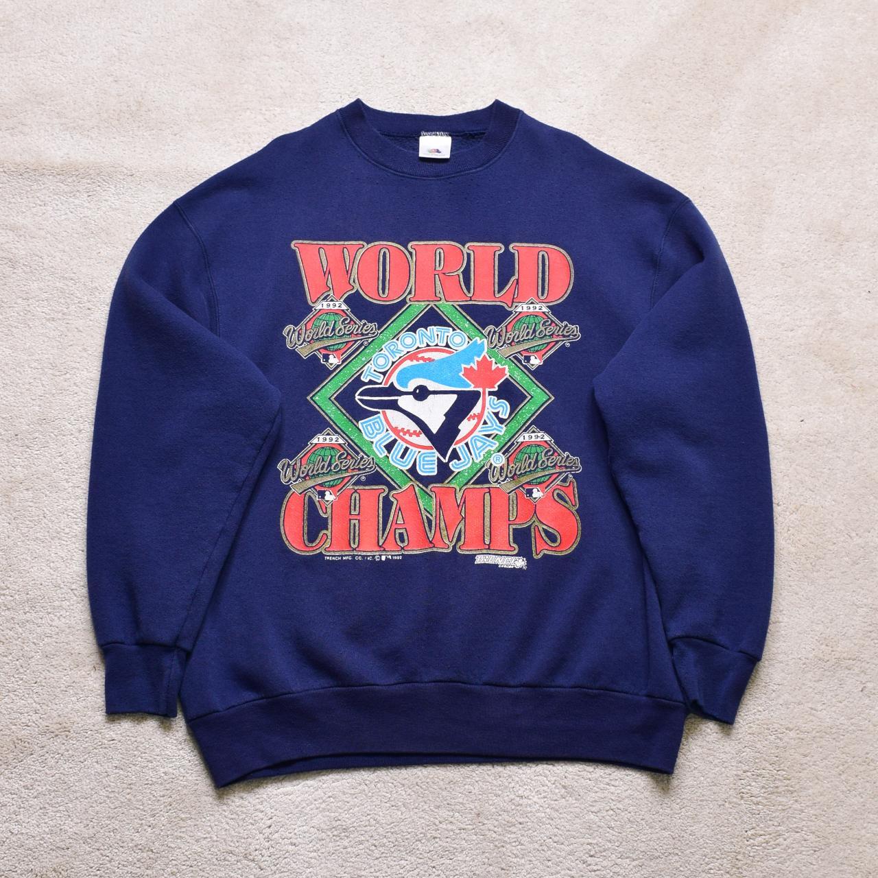Vintage Blue Jays 1992 1993 Championship Shirt Mens - Depop