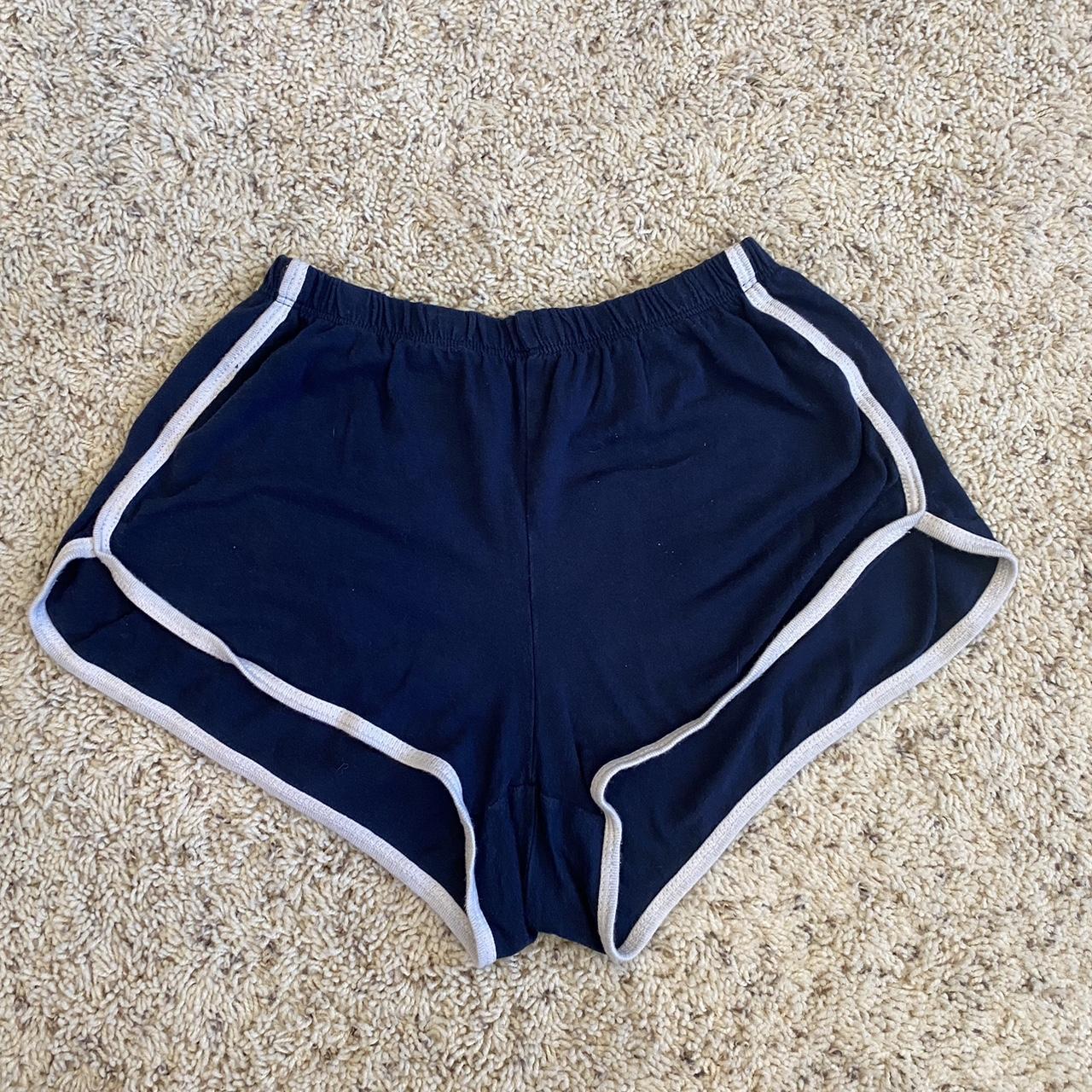 brandy melville navy blue booty shorts, very Depop - Main Image