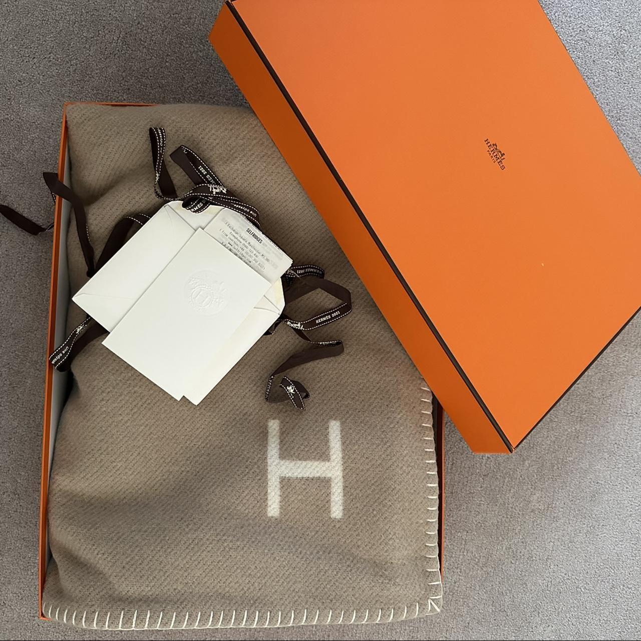 Hermès H Blanket. Never been used. In box with... - Depop