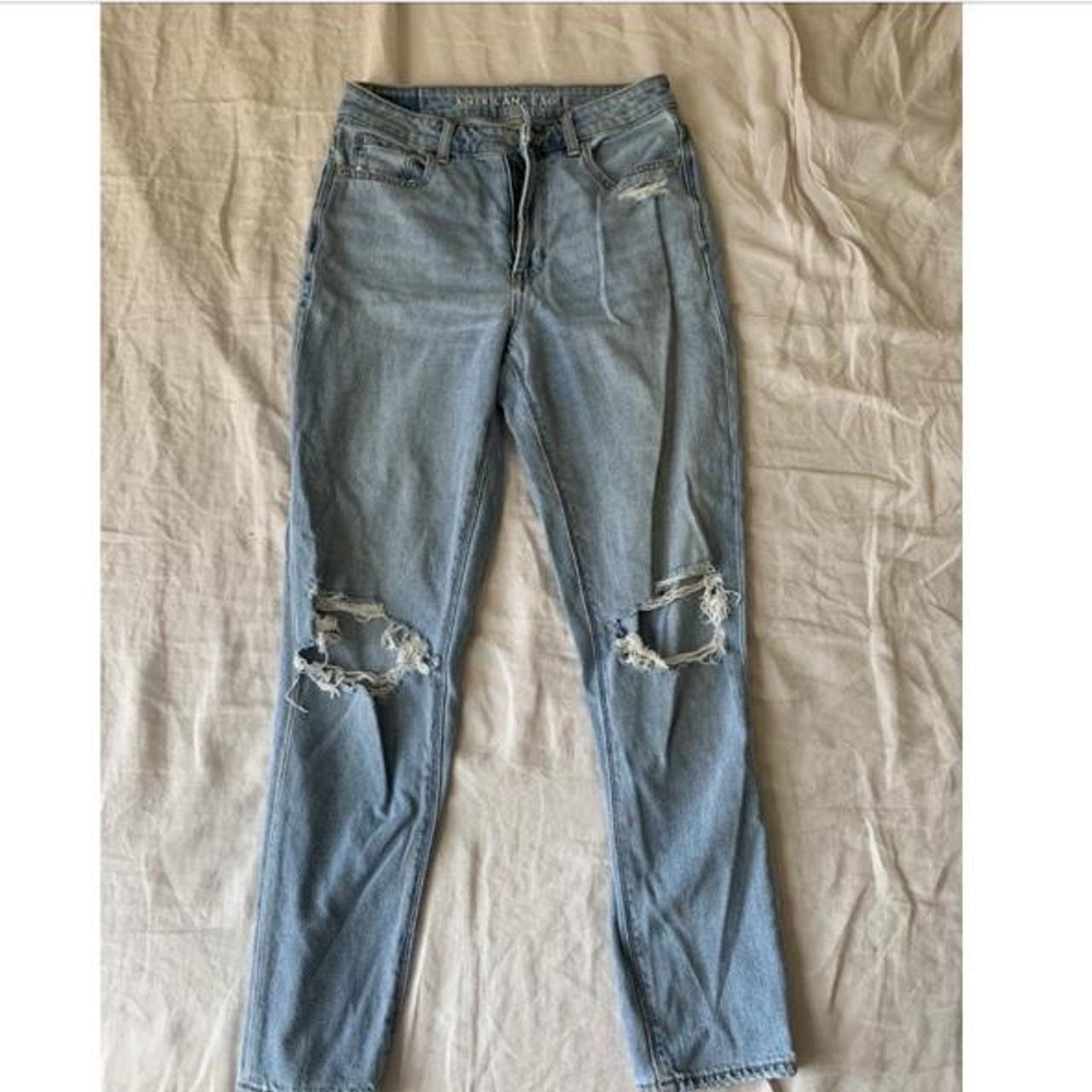 American Eagle high waisted jeans! fadedjeans... Depop