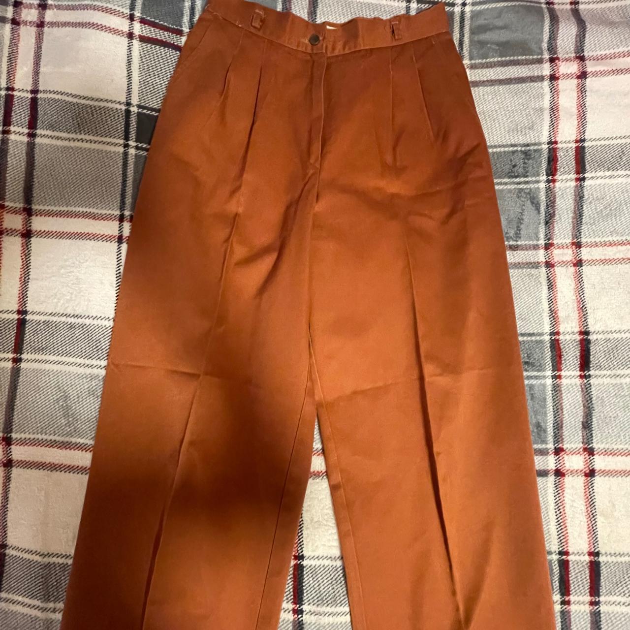 Orange Tailored Pants